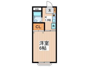 コ－ポさつきの物件間取画像